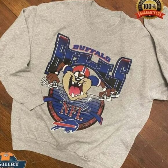 shirtcustomize Other - Vintage NFL Buffalo Bills Looney Tunes Sweatshirt, Buffalo Bills Shirt, Football